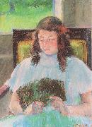 Mary Cassatt Young Girl Reading oil painting